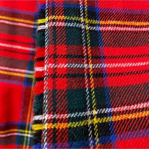 The Scotch House Wool Plaid Warp Skirt - Picture 7 of 16